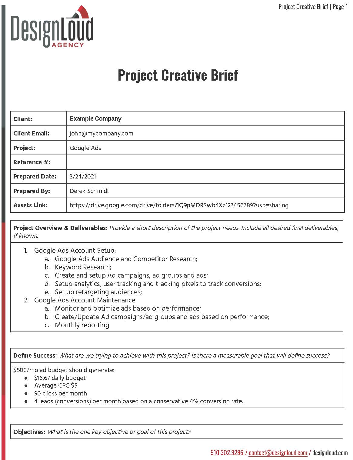 advertising-project-brief-template