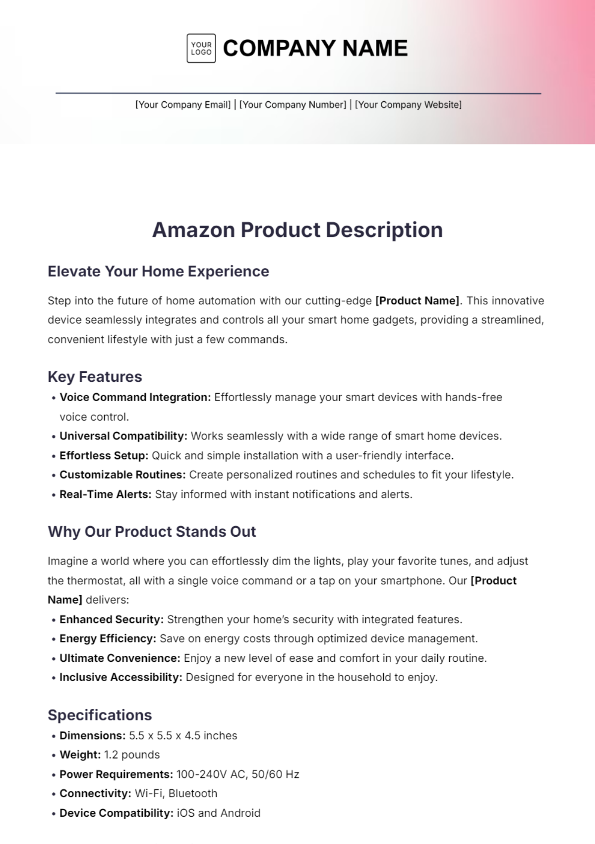 amazon-product-brief-template