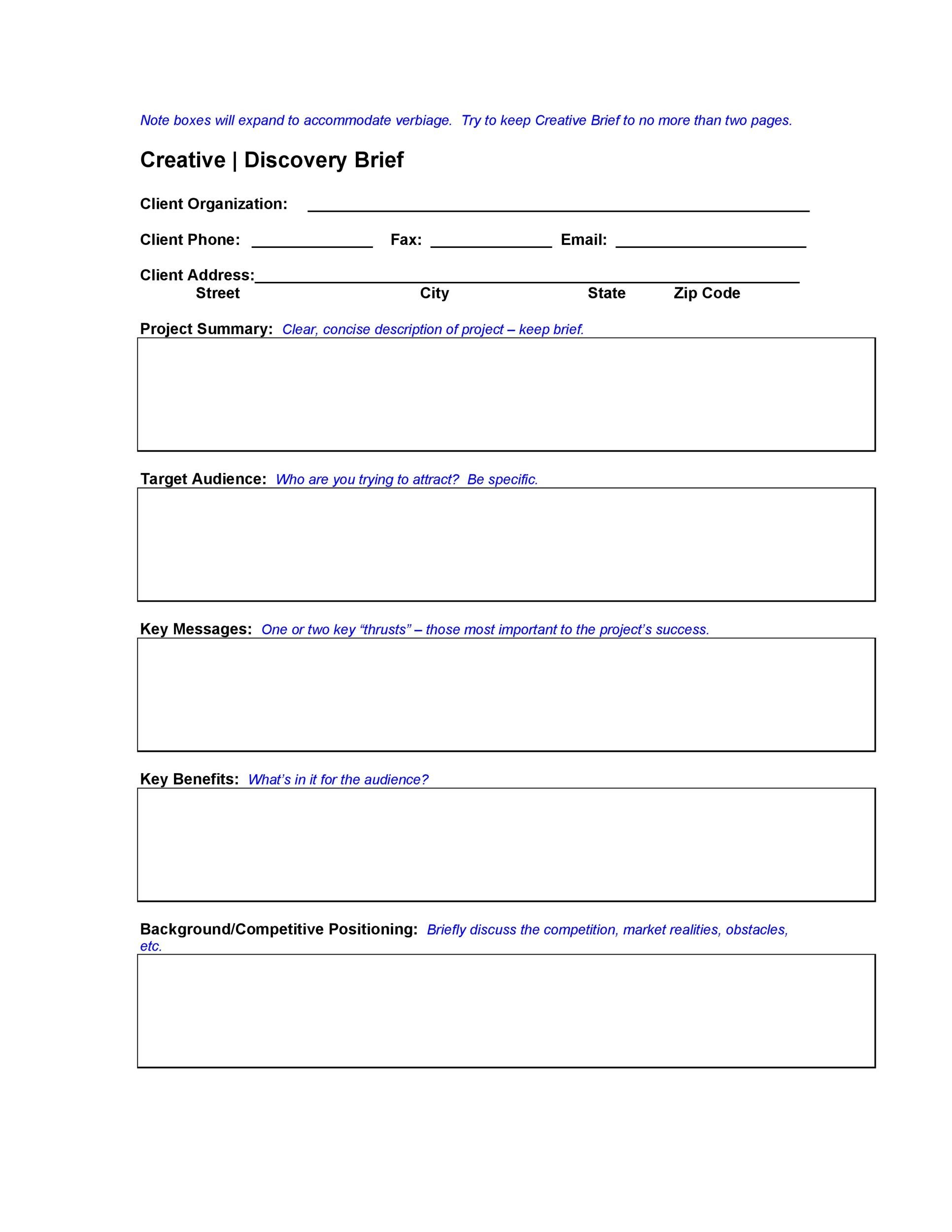 discovery-project-brief-template