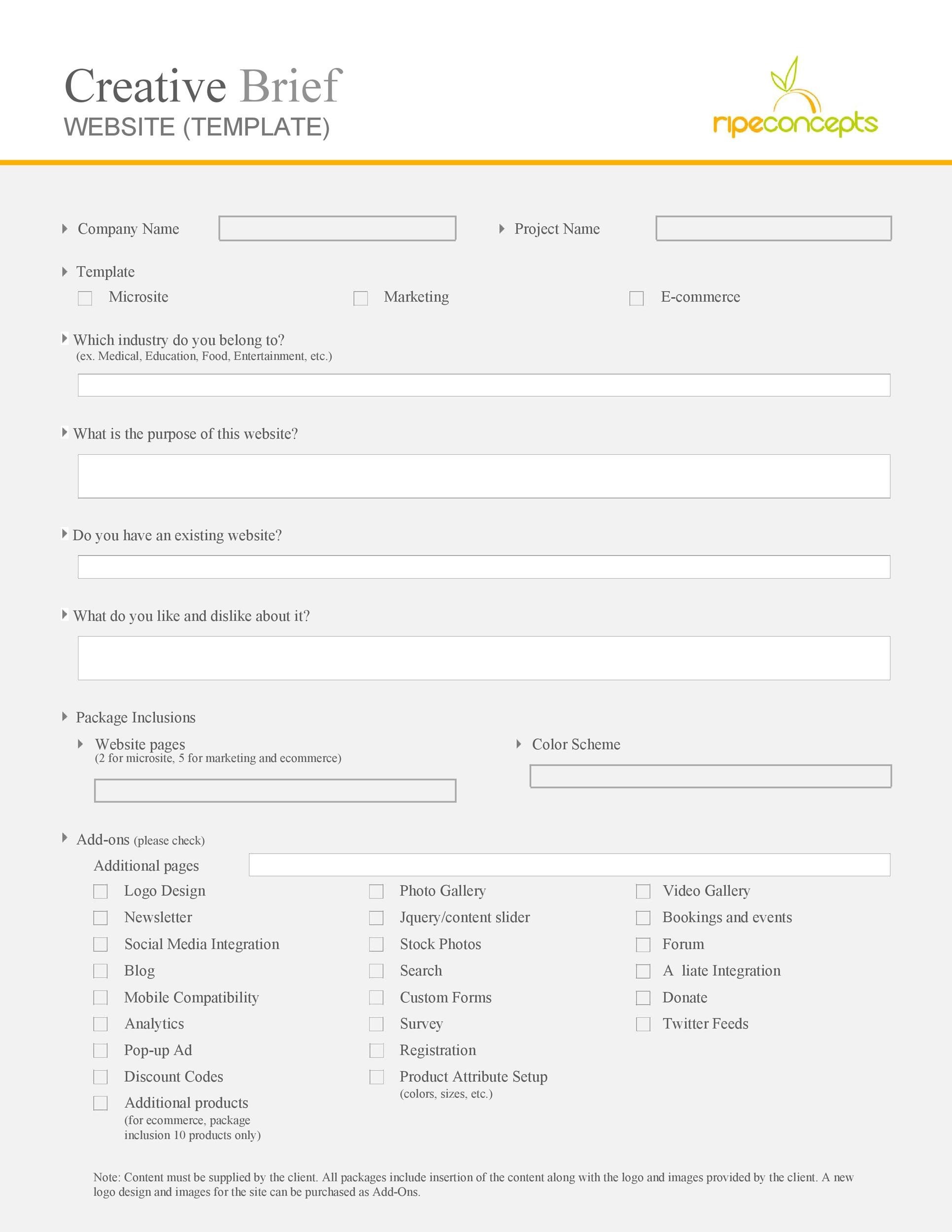 ecommerce-website-design-brief-template