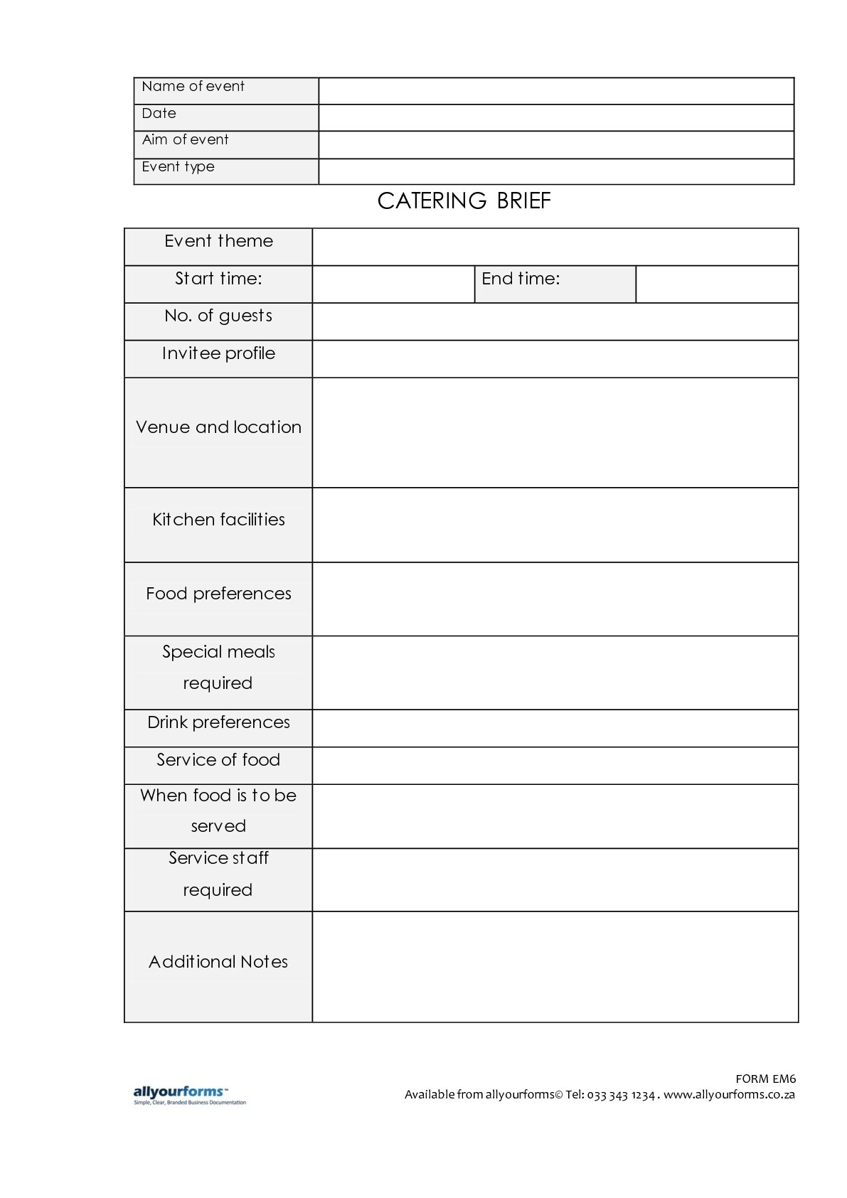 event-management-client-brief-template