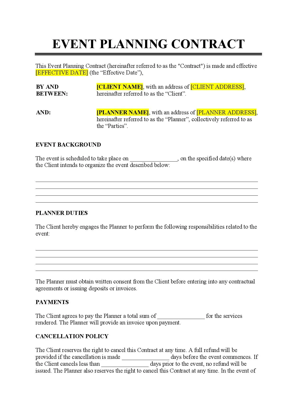 event-management-client-brief-template