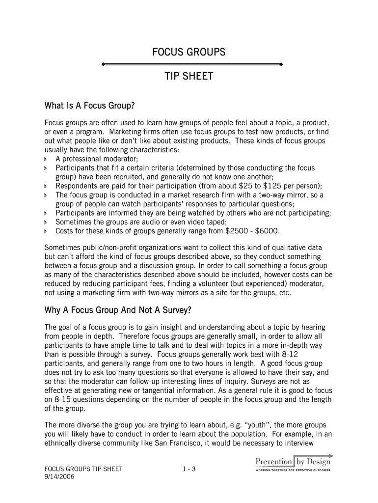 focus-group-brief-template