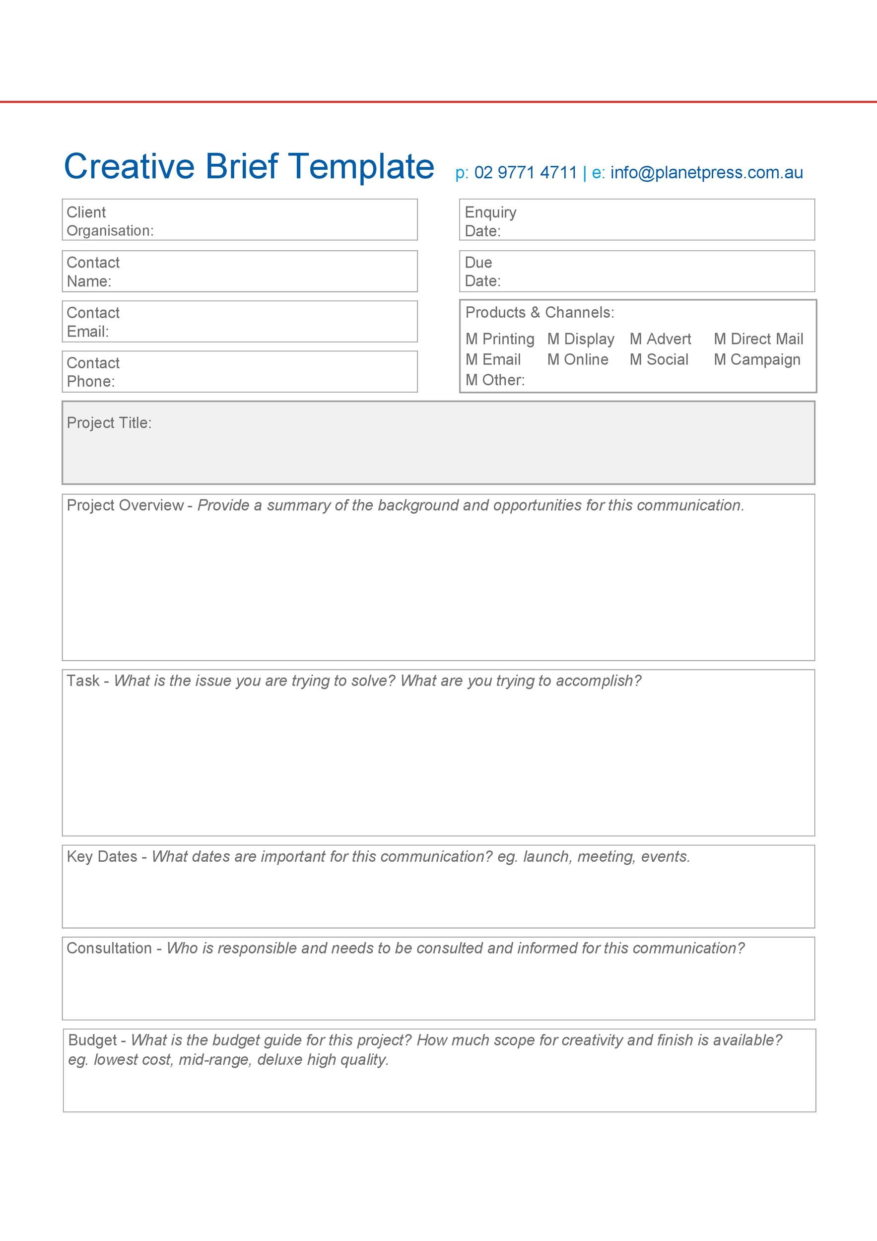 food-product-development-design-brief-template