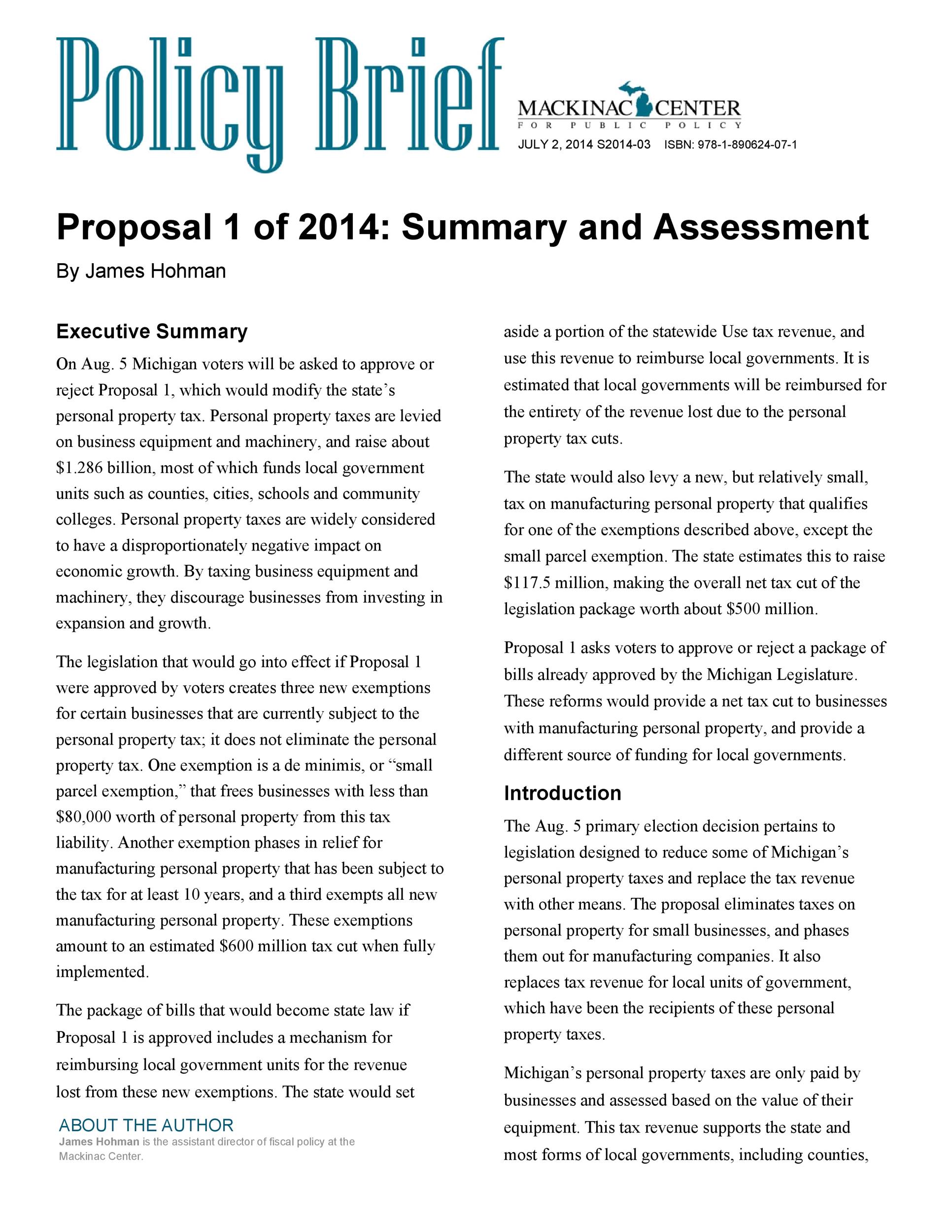 government-policy-brief-template