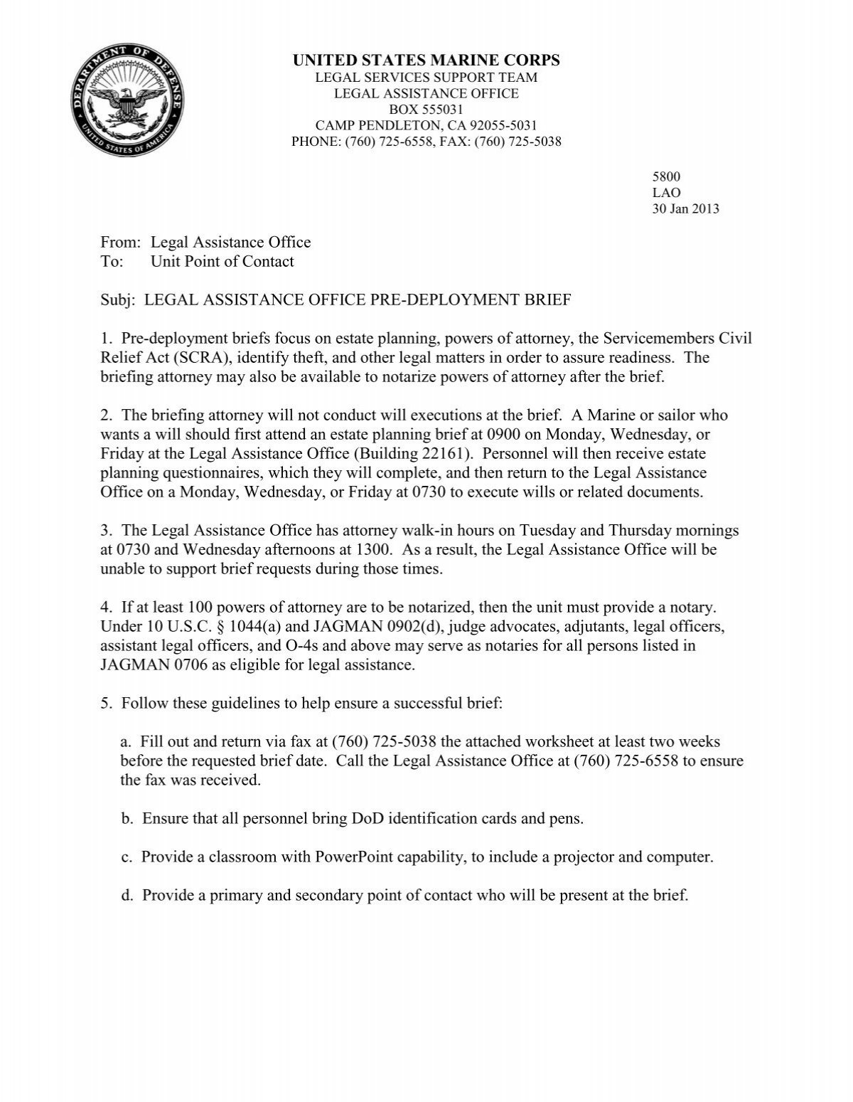 marine-corps-confirmation-brief-template