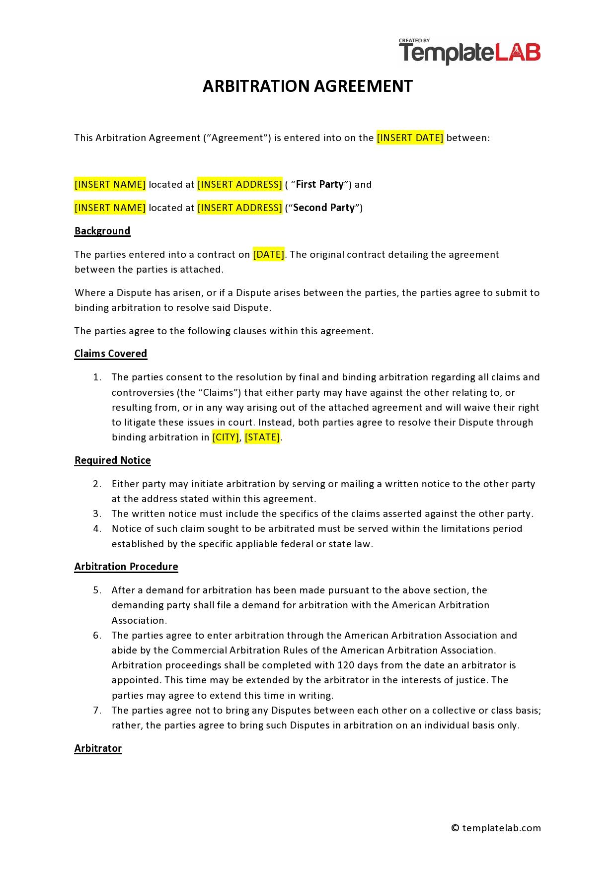 post-hearing-arbitration-brief-template