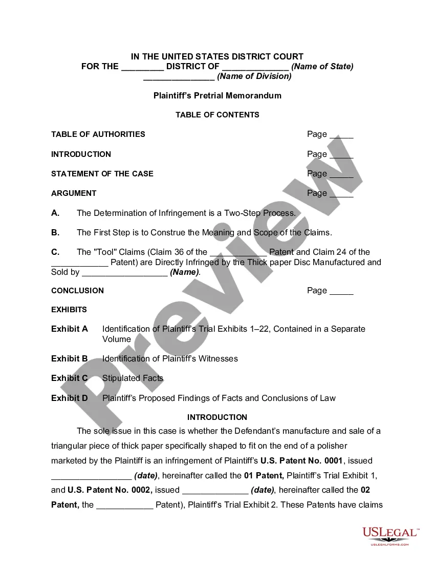 pre-trial-brief-template
