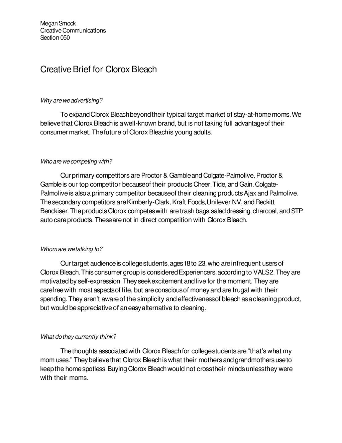 unilever-foundations-creative-brief-template