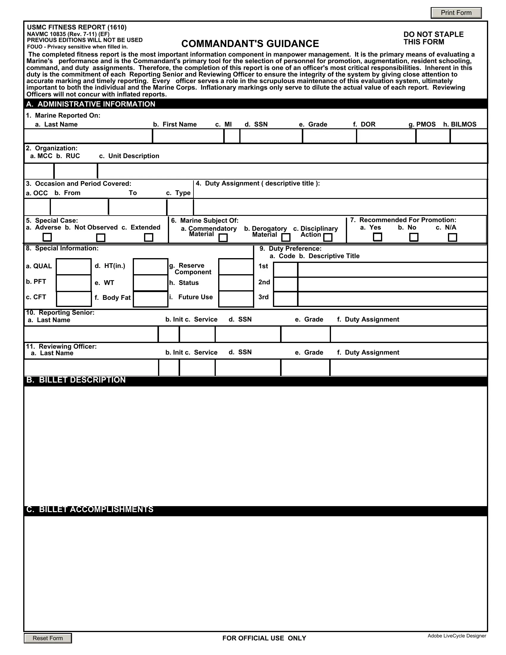usmc-8-day-brief-template