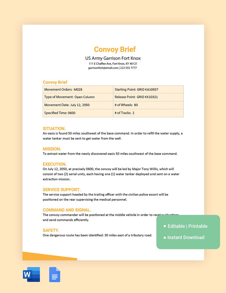 usmc-convoy-brief-template