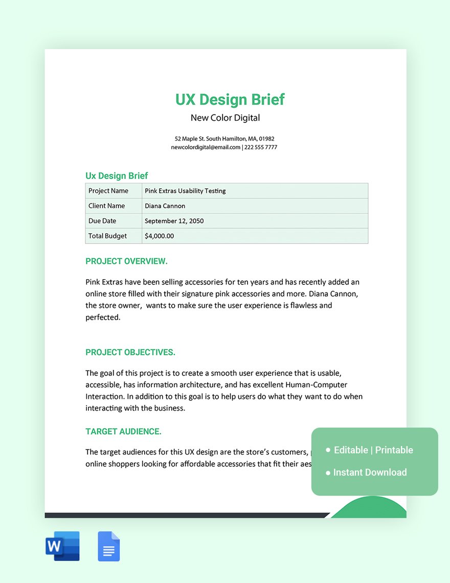ux-design-brief-templates