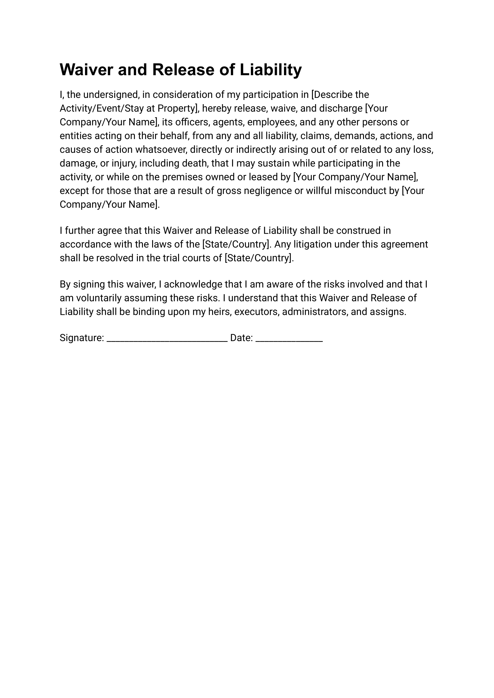 airbnb-liability-waiver-template