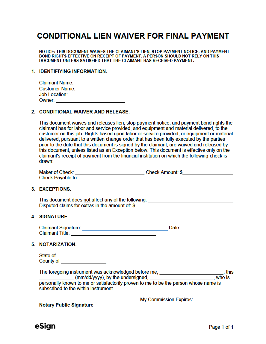conditional-lien-waiver-template