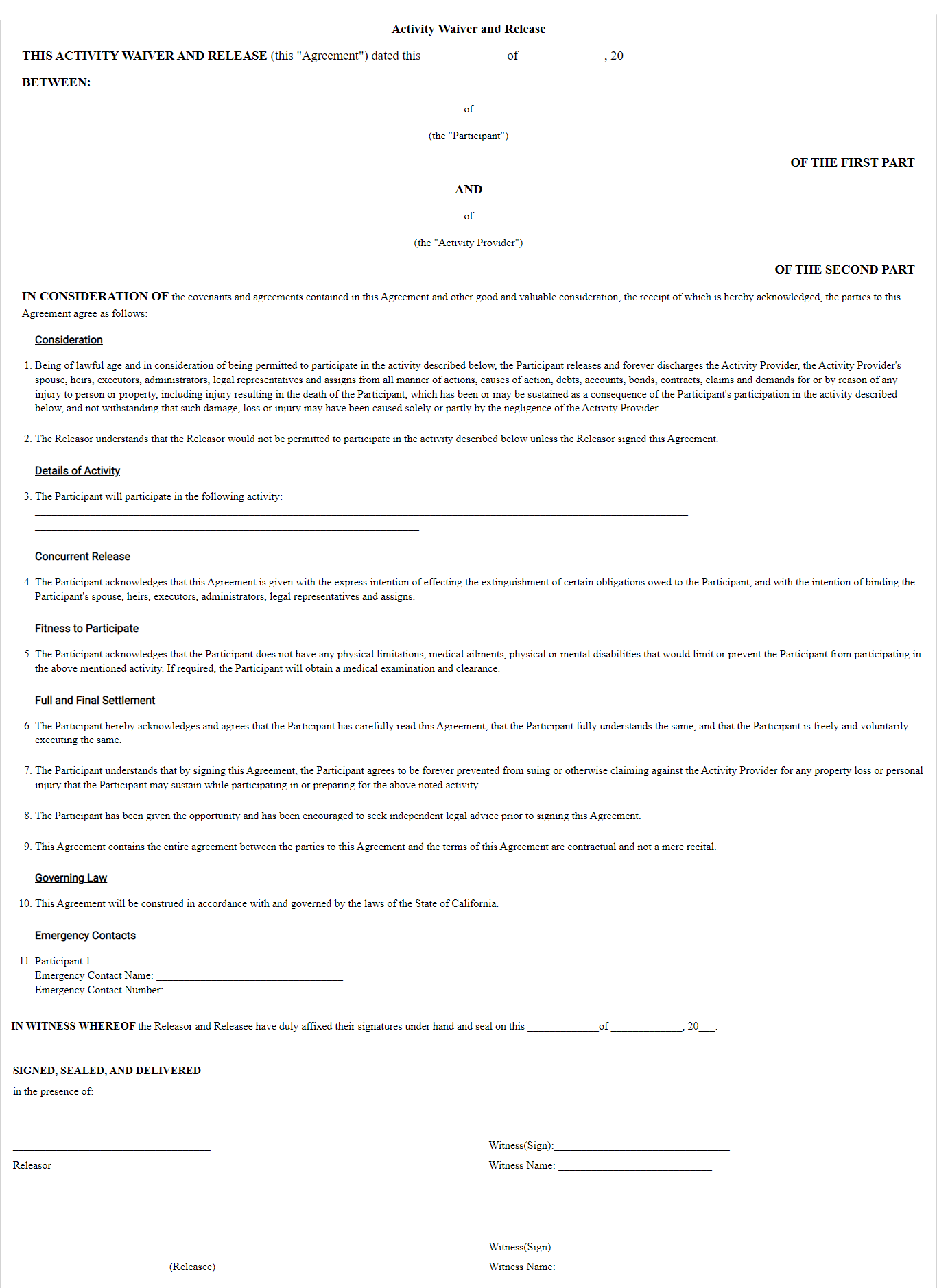 liability-waiver-california-template