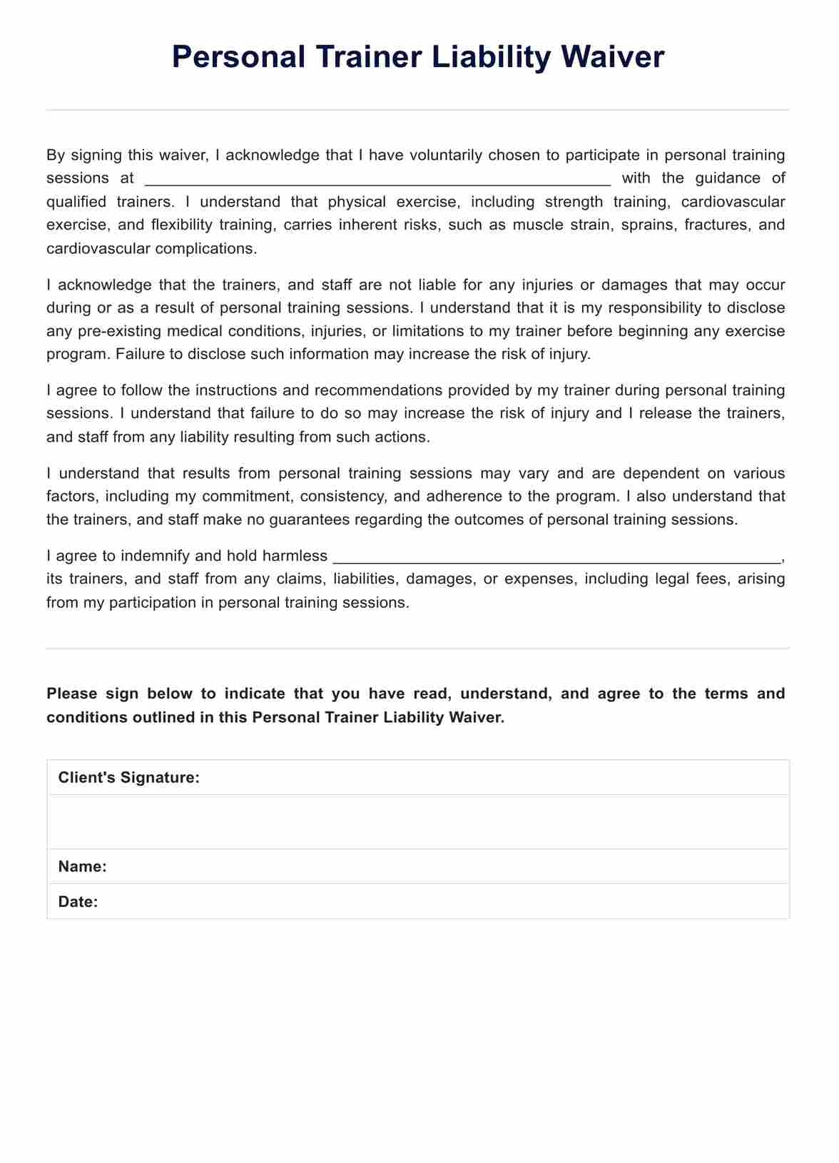personal-trainer-waiver-template