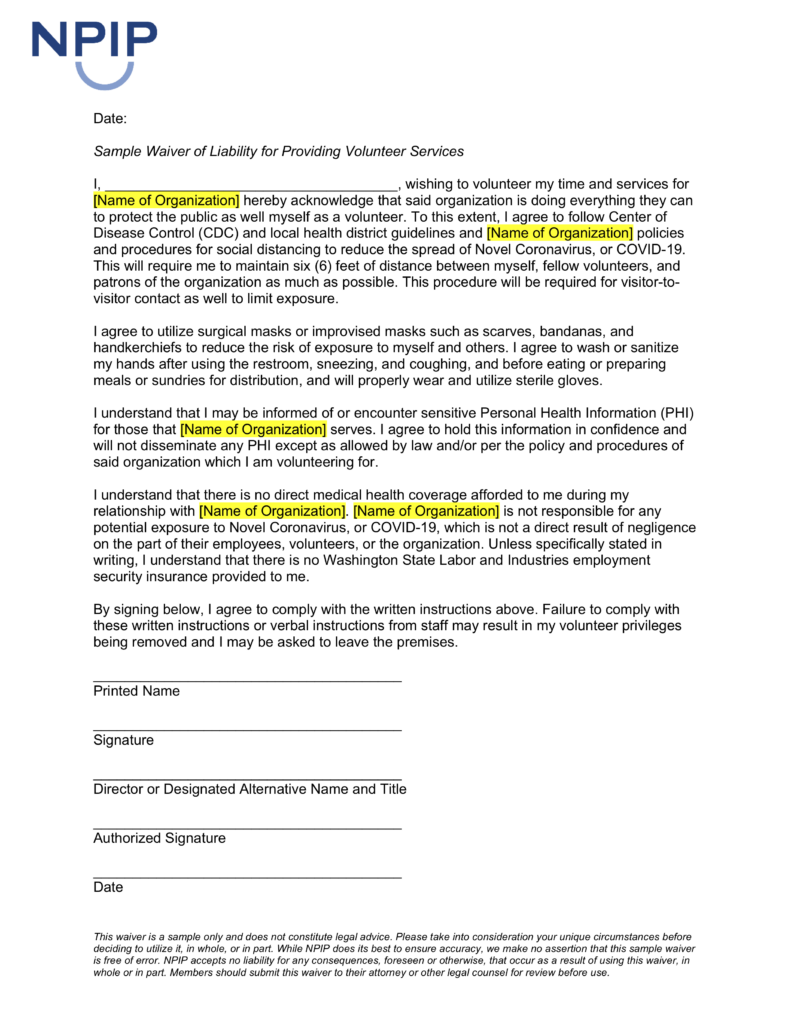 volunteer-liability-waiver-template