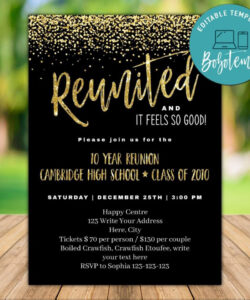 50Th Class Reunion Invitation Template Pdf