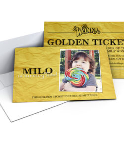 Blank Golden Ticket Birthday Invitation Template Excel Sample