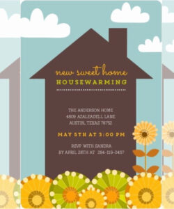 Blank House Warming Invitation Background Template Pdf