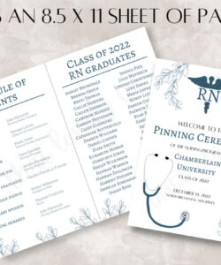 Blank Nursing Pinning Ceremony Invitation Template Pdf