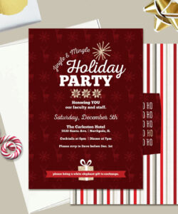 Custom Office Holiday Party Invitation Template Doc