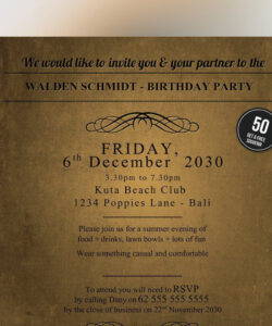 Free Blank Golden Ticket Birthday Invitation Template