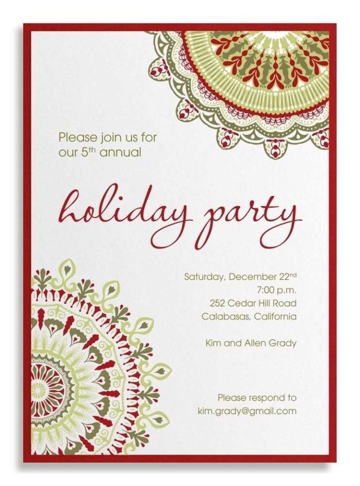 Free  Business Holiday Party Invitation Template Pdf