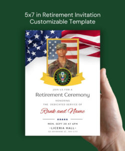 Free Custom Army Promotion Ceremony Invitation Template Pdf Sample