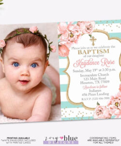 Free Custom Baptism And Birthday Invitation Template Excel Sample