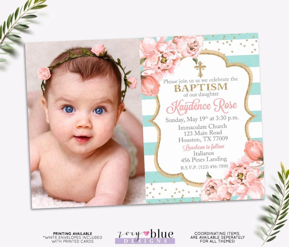 Free Custom Baptism And Birthday Invitation Template Excel Sample