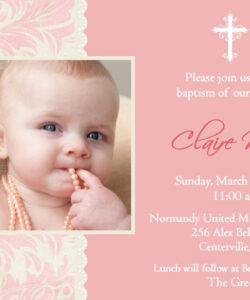 Free Custom Baptism And Birthday Invitation Template  Sample