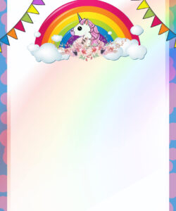 Free  Cute Unicorn Unicorn Invitation Template Pdf Sample