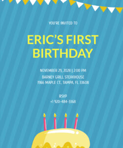 Free Editable 1St Birthday Party Invitation Template Excel Sample