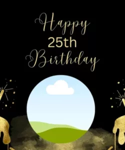 Free Printable 25Th Birthday Invitation Card Template Word Sample