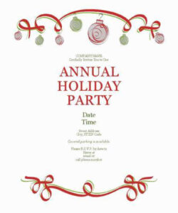 Free Printable Office Holiday Party Invitation Template Word Sample