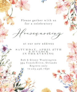 House Warming Invitation Background Template