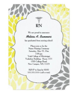 Nursing Pinning Ceremony Invitation Template Pdf Sample