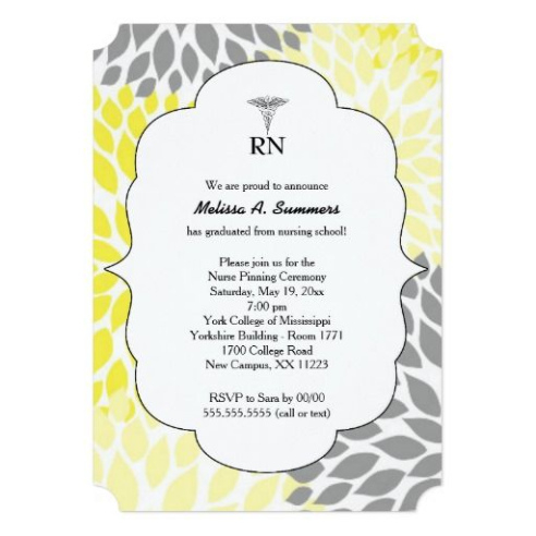 Nursing Pinning Ceremony Invitation Template Pdf Sample