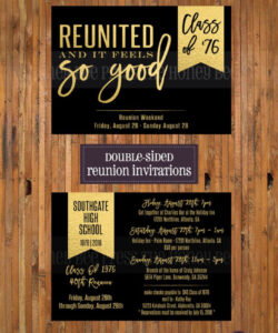 Printable 50Th Class Reunion Invitation Template Doc