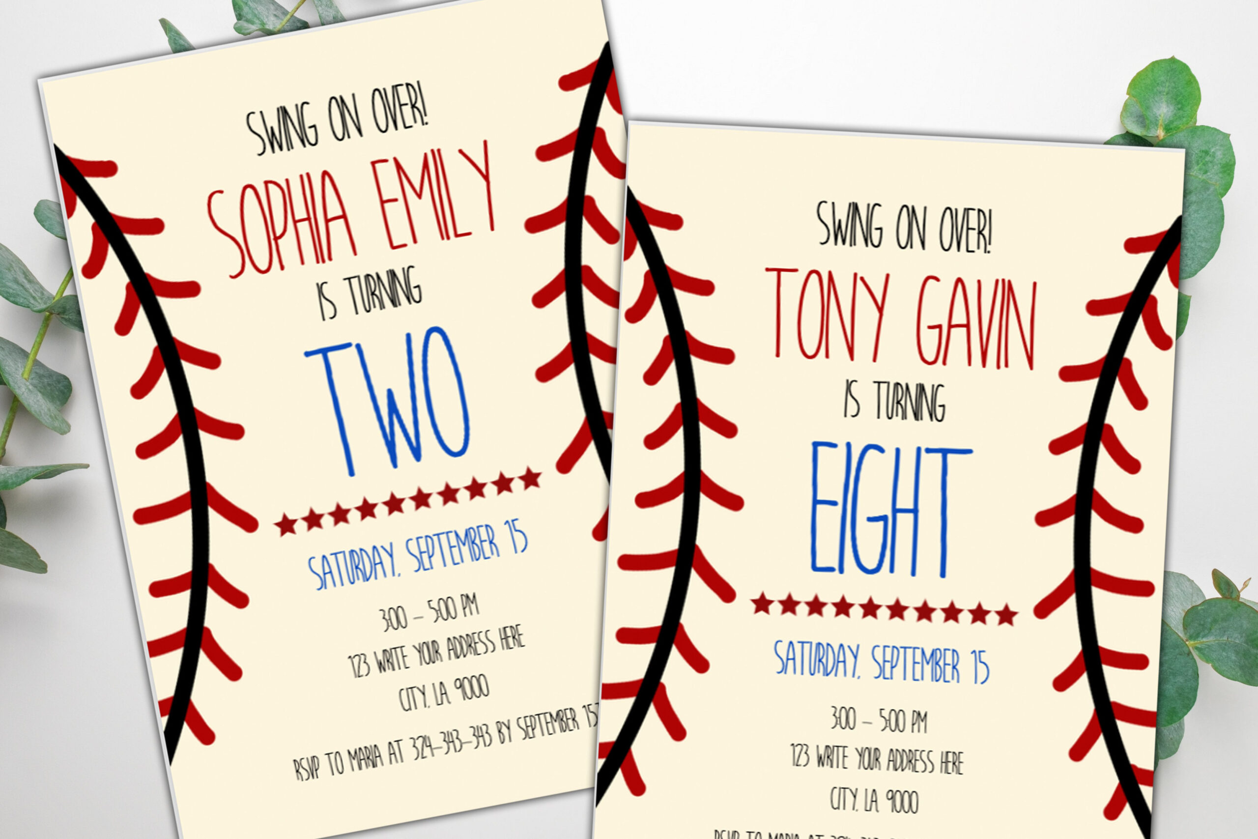 Baseball Birthday Party Invitation Template Pdf