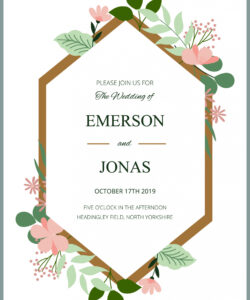 Blank 4 X 6 Invitation Template