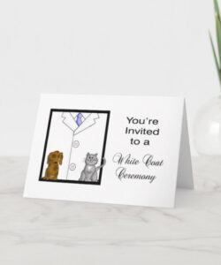 Blank White Coat Ceremony Invitation Template Pdf