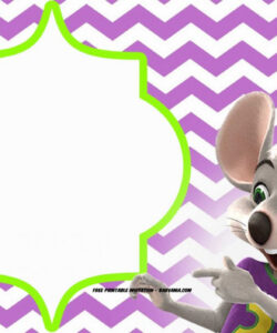 Chuck E Cheese Invitation Template Pdf Sample