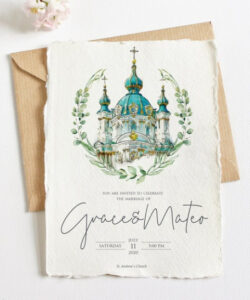 Church Wedding Invitation Card Template Doc