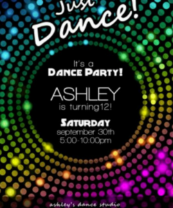 Custom Disco Ball Party Invitation Template Excel