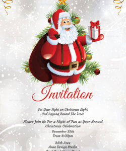 Custom Holiday Party Email Invitation Template Word