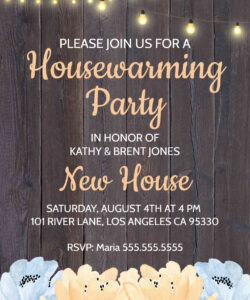 Custom House Warming Invitation Message Template Doc