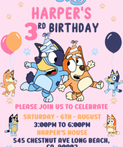 Custom One Year Birthday Invitation Template