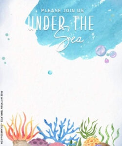 Custom Under The Sea Invitation Template Pdf Sample